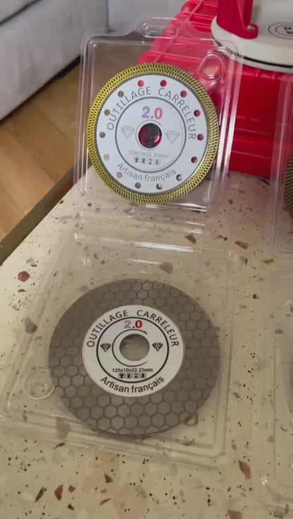 🔥Disque Diamant Dekton / Maille 125 mm – Coupe Ultra-Précise pour Carrelage, Grès Cérame, Marbre & Matériaux Durs