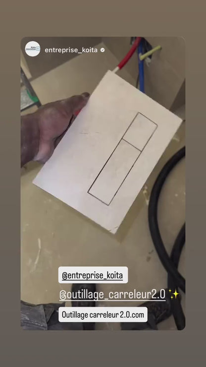 🔥Kit Plaque de Déclenchement à Carreler Geb Sigma Toutes épaisseurs - Gabarit Aimanté, Disques & Tiges Diamantées