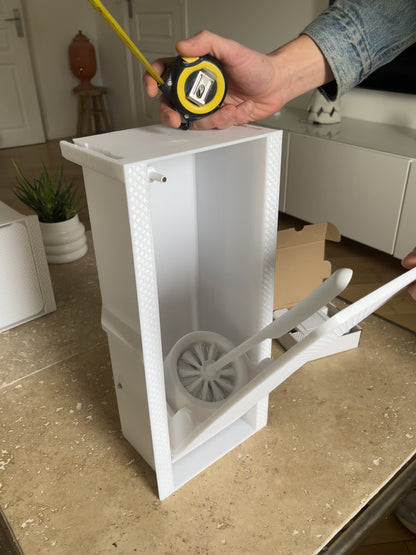 🔥Portacepillos WC empotrado para alicatar – Diseño invisible & higiene óptima