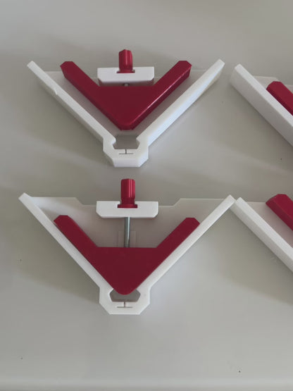 4 Équerres pour montage de meuble en carrelage d’angle 90 degrés pour profile de carrelage