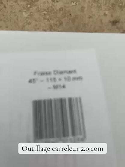 Fraise de Façonnage Diamant 45° – 115 × 10 mm – M14