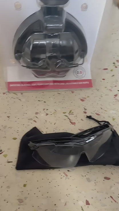 Anti-Noise Helmet Kit + Protective Goggles + Hearing Protection for construction site 