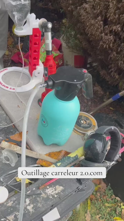 🔥 Pulvérisateur 2L Rechargeable pour Refroidissement de Coupe – Compatible Meuleuse P6 | Outillage Carreleur 2.0
