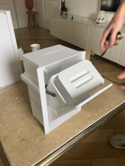 🔥Papelera empotrada para embaldosar – Diseño discreto & integración perfecta