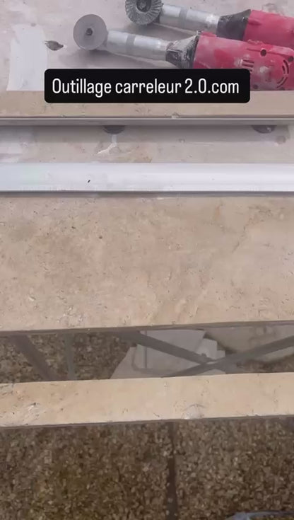 Banco da lavoro pieghevole, banco da lavoro allungabile, tavolo da lavoro (230 cm x 119 cm) per piastrellisti per piastrelle di grande formato 