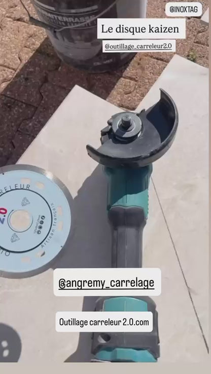 🔥Disque Diamant 125 mm Kaizen – Coupe Ultra-Fine Carrelage, Grès Cérame, Marbre, Granit | Outillage Carreleur 2.0