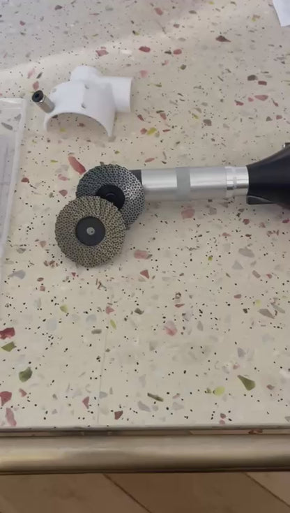 🔥Kit 2 Mini Diamant-Lamellenscheiben 50 mm – Körnung 60 & 120 – Profi-Fliesenfinish