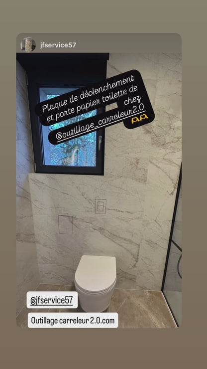 🔥Porte-papier toilette encastré à carreler – Design moderne & finition invisible