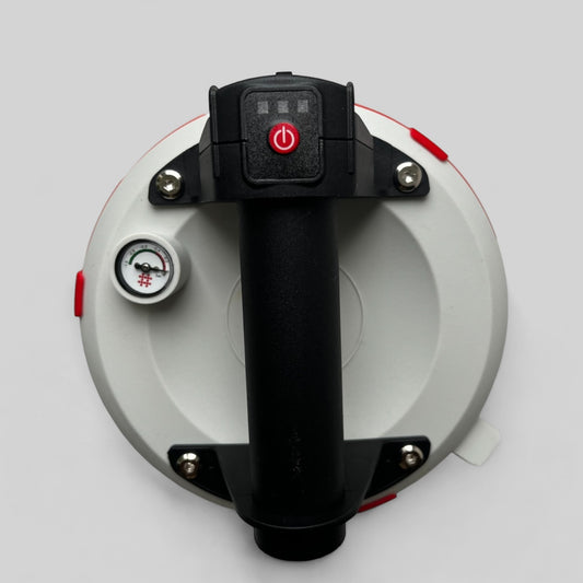 Ventouse électrique professionnelle 140kg avec manomètre – pose carrelage et vitrerie